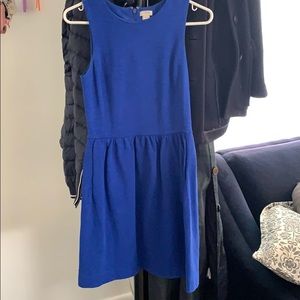 Blue skater dress